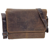 Bram College Bag Men Leather Shoulder Bag Women 13.3 Inch Laptop