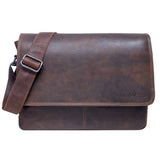 Bram College Bag Men Leather Shoulder Bag Women 13.3 Inch Laptop