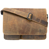 Van Shoulder Bag with Many Compartments Business Bag Men Leather