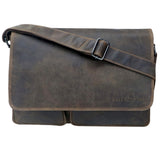 Van Shoulder Bag with Many Compartments Business Bag Men Leather