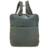 Luna Leather Backpack Women Brown City Daypack with Many Pockets A4