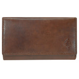 Eyja Leather Wallet Women - 15 Card Slots, Bill & Coin Compartment
