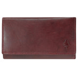 Eyja Leather Wallet Women - 15 Card Slots, Bill & Coin Compartment