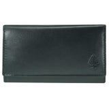 Eyja Leather Wallet Women - 15 Card Slots, Bill & Coin Compartment