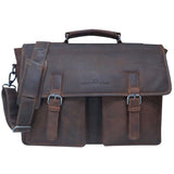 Charles Leather Laptop Bag Men Briefcase Women Large