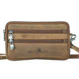 Baily Travel Neck Bag Women Leather Chest Bag Men Belt Bag