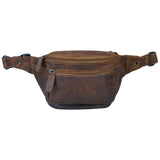 Xavi Fanny Pack Women Leather Bum Bag Men Belt Bag Black