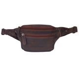 Xavi Fanny Pack Women Leather Bum Bag Men Belt Bag Black