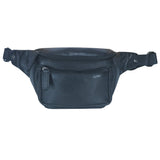Xavi Fanny Pack Women Leather Bum Bag Men Belt Bag Black