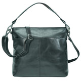 Lisa Handbag Leather Shoulder Bag with Interchangeable Straps