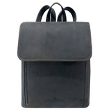 Kelly City Backpack Women Elegant Retro Leather Backpack Men Black