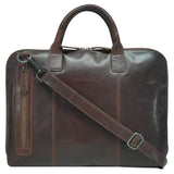 Ian Leather Laptop Bag 14 Inch Women: Padded, Wide Opening & Light