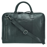 Ian Leather Laptop Bag 14 Inch Women: Padded, Wide Opening & Light