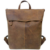 Ines Genuine Leather Backpack Women Leather Backpack Brown Men A4