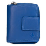 Akiro Small Leather Wallet Women with Zip Compartment Men