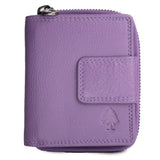 Akiro Small Leather Wallet Women with Zip Compartment Men