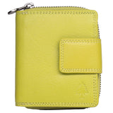 Akiro Small Leather Wallet Women with Zip Compartment Men