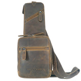 Jim Chest Bag Men with Smartphone Pocket Leather Sling Bag Women