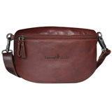 Zoe Small Leather Belt Bag Men Black Waist Bag Women