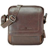 Axel Genuine Leather Shoulder Bag Men Messenger Bag Women
