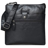 Amelie Black Leather Crossbody Bag Small Shoulder Bag Women