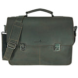 Karl Teacher Bag Women Leather Business Bag Men with 15 inch Laptop Case