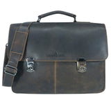 Karl Teacher Bag Women Leather Business Bag Men with 15 inch Laptop Case