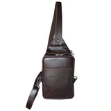 Ted Crossbody Sling Bag Men Leather Crossbody Bag Brown Women