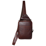 Ted Crossbody Sling Bag Men Leather Crossbody Bag Brown Women