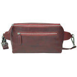 Ivar Men Waist Bag Leather Belt Bag Blue Women
