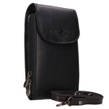 Cole Leather Crossbody Phone Bag Mini Bag Black