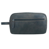 Amari Leather Toiletry Bag Men Wash Bag Women with Compartments