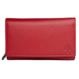 Yuki Large Wallet Women Purse Leather Red RFID Protection