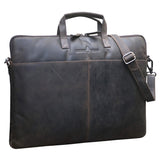Fred Leather Laptop Bag 15.6 Inch with Detachable Shoulder Strap Laptop Sleeve