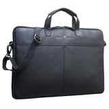 Fred Leather Laptop Bag 15.6 Inch with Detachable Shoulder Strap Laptop Sleeve