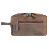 Gabi Toiletry Bag Men Leather Wash Bag Women Water Repellent