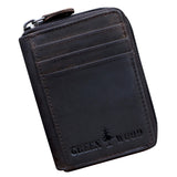 Gus Card Case with Coin Pocket Women Card Wallet Men Leather