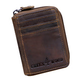 Gus Card Case with Coin Pocket Women Card Wallet Men Leather