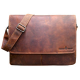 Leo Shoulder Bag Women Large Messenger Bag Men Laptop Bag 15.6"
