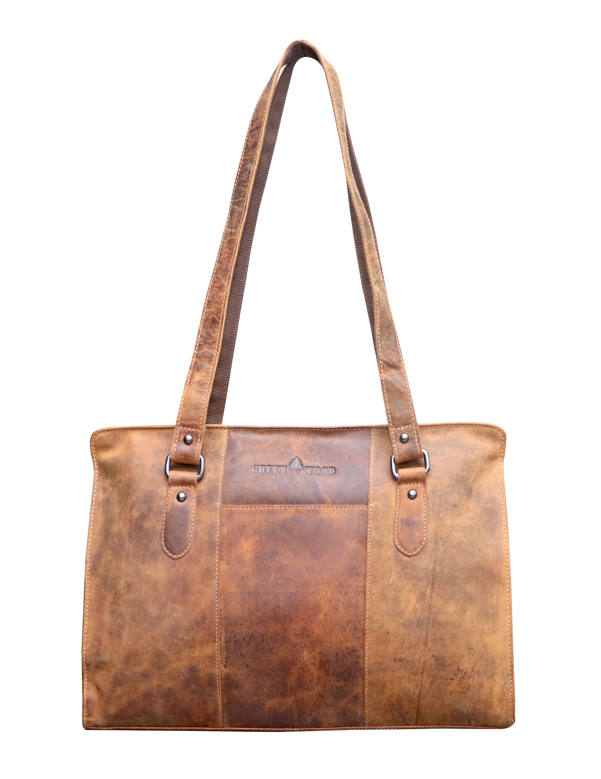 Madi Schultertasche Damen Henkeltasche Leder Shopper Tasche
