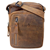 Nili Small Shoulder Bag with Many Compartments Crossbody Bag Leather