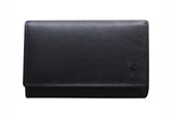 Ann Leather Purse Women Large Wallet Men RFID 20 Card Slots