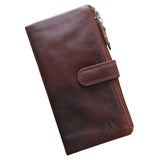 Elsa Purse with Zip Pockets Women Leather Wallet RFID
