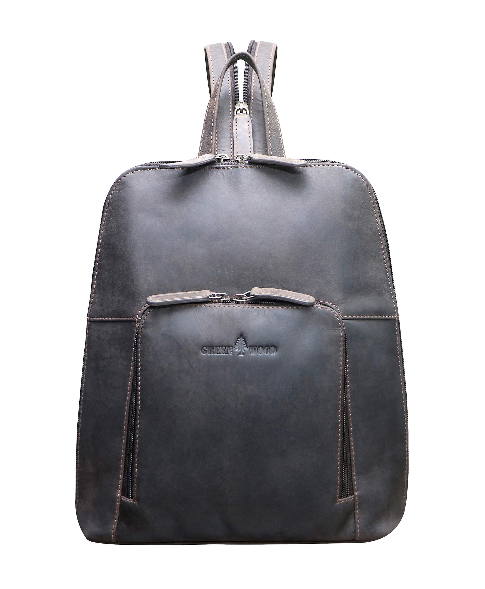 Anja Damenrucksack Leder Klein City Rucksack Mädchen Modern