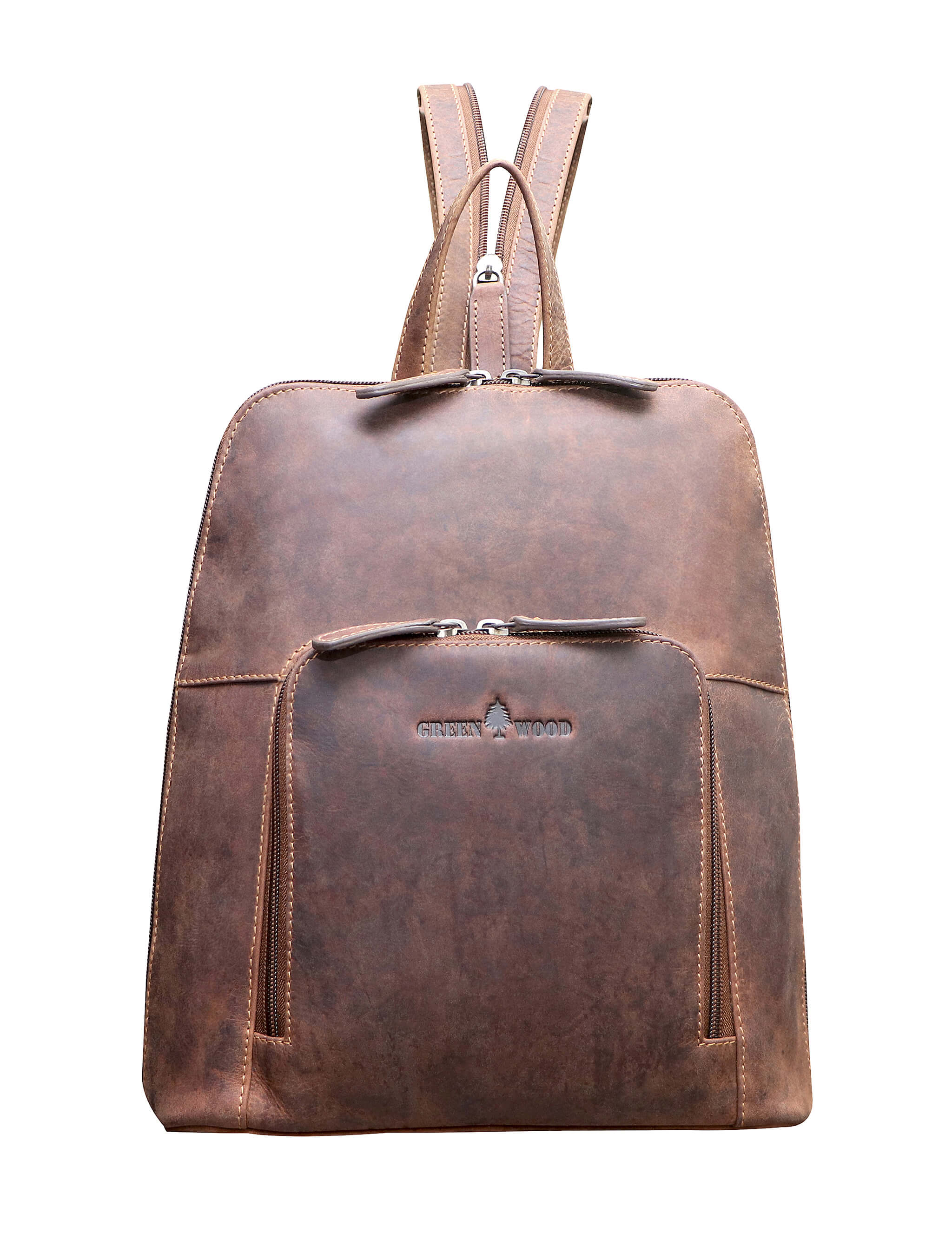 Anja Damenrucksack Leder Klein City Rucksack Mädchen Modern