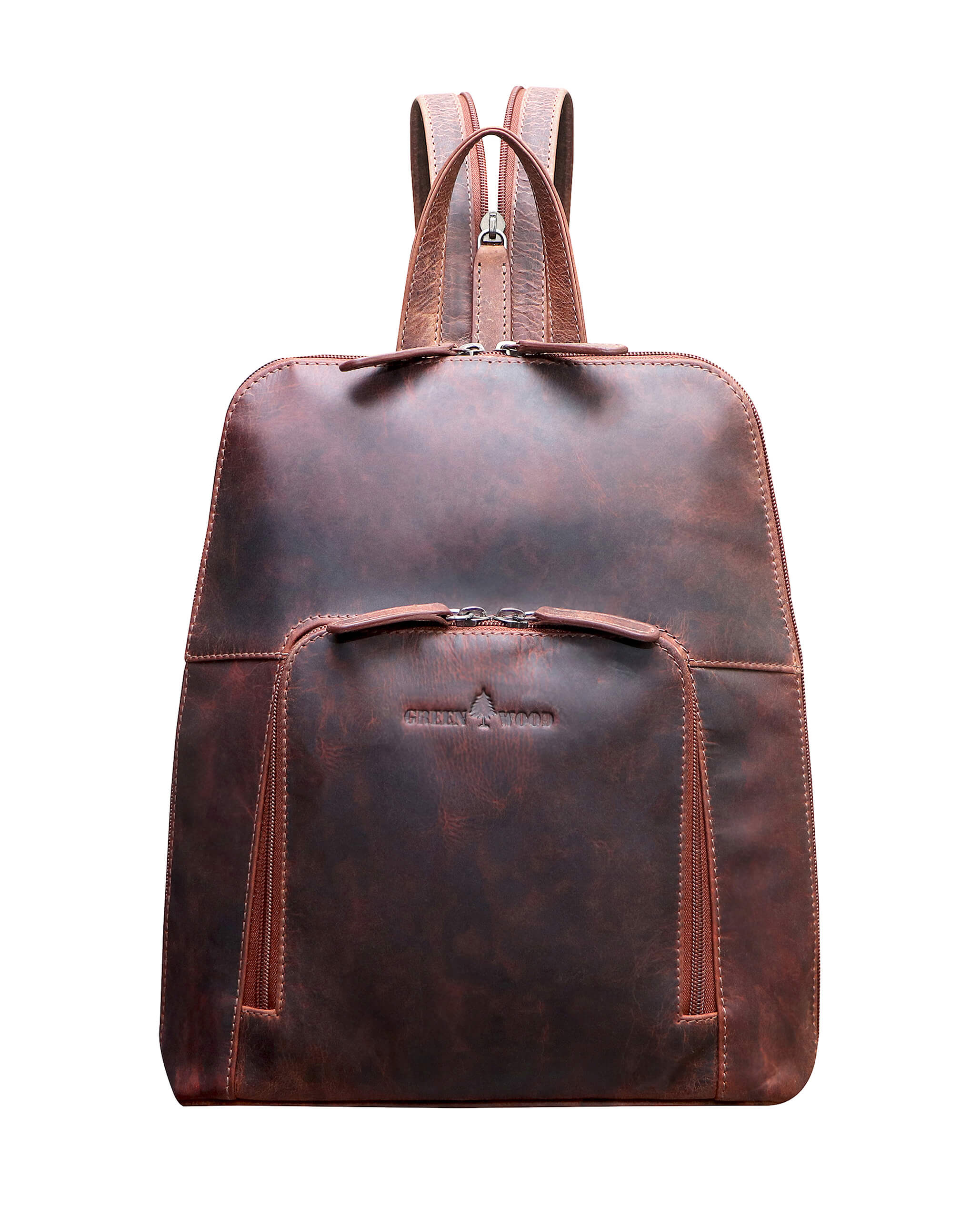 Anja Damenrucksack Leder Klein City Rucksack Mädchen Modern