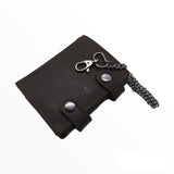 Elon Men Biker Wallet with Chain Leather RFID Purse Women