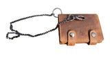 Elon Men Biker Wallet with Chain Leather RFID Purse Women