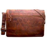 Marc Shoulder Bag Men Large Laptop Bag 15.6" Leather Bag Women