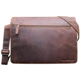 Marc Shoulder Bag Men Large Laptop Bag 15.6" Leather Bag Women